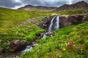Falls in American Basin below Handies Peak-2653 Falls in American Basin below Handies Peak-2653